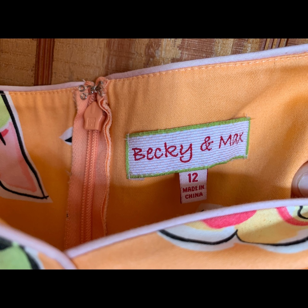 Becky & Max Bright Butterfly Spaghetti Strap Dress - Picture 7 of 11